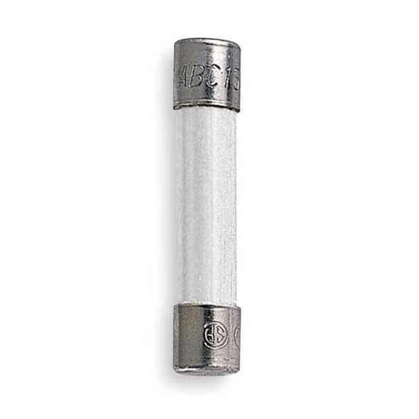Ceramic Fuse, 15A, 10kA at 125V AC, 750A at 250V AC, 5 PK