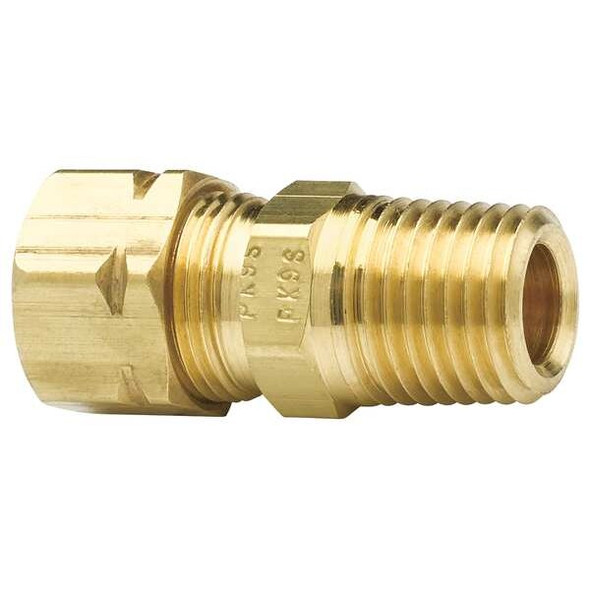 Parker 3/8" Compression x MNPT Low Lead Brass Connector L68CA-6-4