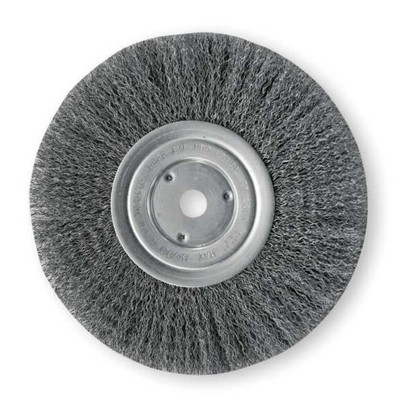 Weiler Wire Wheel Wire Brush, Arbor, 8", 3-4" W 93121