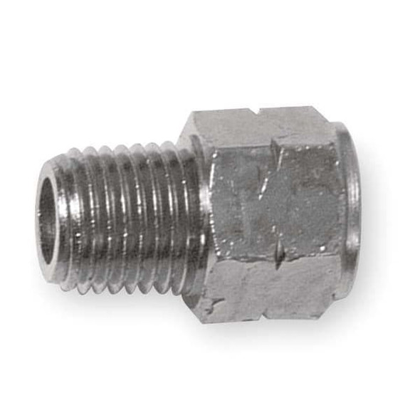 Adapter Nickel Plated Brass Adapter, 1/8 in Male NPT X 1/8 in Female BSPP