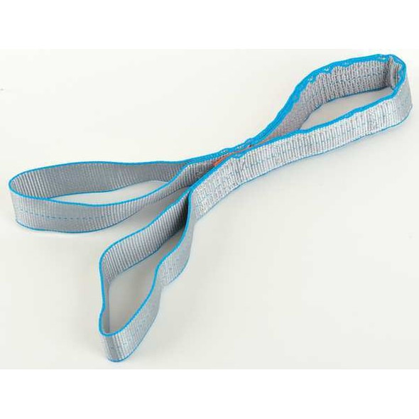 Lift-All Web Sling, Type 3, 4 ft L, 2 in W, Polyester, Silver EE2802TFX4