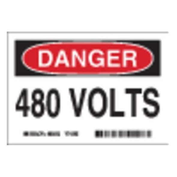 Brady Equipment Label,3-1/2 In. H,PK5, 86060 86060