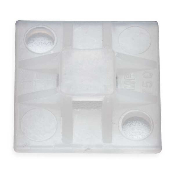 Ty-Rap Cable Tie Mounting Base, Nylon 6/6, Natural, 0.74 in L MPNY-750-9-C