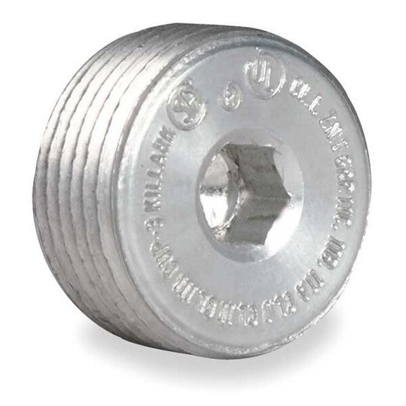Hubbell Killark Blank Plugs,Aluminium,Trade Size 3/4in CUP-2 Hubbell Killark Blank Plugs,Aluminium,Trade Size 3/4in CUP-2