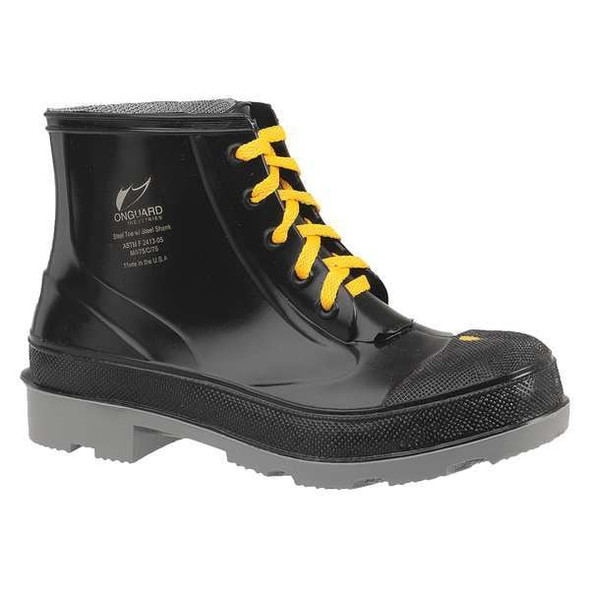 Dunlop Rubber Boot,Men's,6,Ankle,Black,PR 8610433 Dunlop Rubber Boot,Men's,6,Ankle,Black,PR 8610433