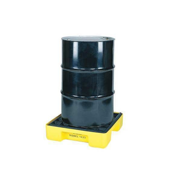 Drum Spill Containment Platform, For (1) Drum, 15 Gallon Spill Capacity, 2000 lb Load Capacity