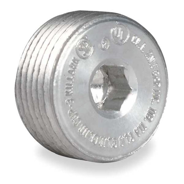 Hubbell Killark Blank Plugs,Aluminium,Trade Size 1in CUP-3 Hubbell Killark Blank Plugs,Aluminium,Trade Size 1in CUP-3