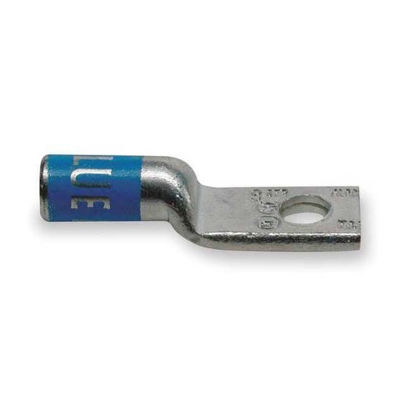 One-Hole Compression Lug, 2 AWG Max, 5/16 in Stud, Long Barrel, Aluminum, Pink