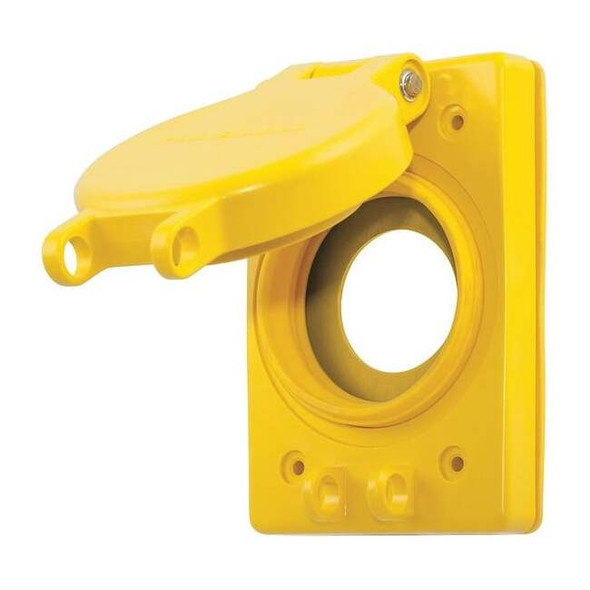 1 Gang -Gang Vertical Weatherproof Cover, 2-13/64 in W, 3-51/64 in H, 4.56 in L