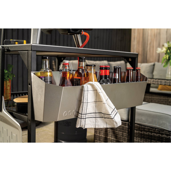 Ooni Stainless Steel 7.8 In. W. x 23.6 In. L. Large Pizza Station Utility Box