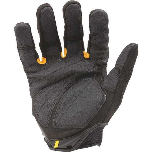 Superduty(TM) Mechanics Gloves, Synthetic Leather Palm, Nylon, Spandex Back, 2XL, Black
