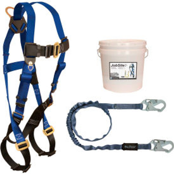 FallTech 9500Z Starter Kit with 7015 Harness 6' Shock Absorbing Lanyard & 2-Gall
