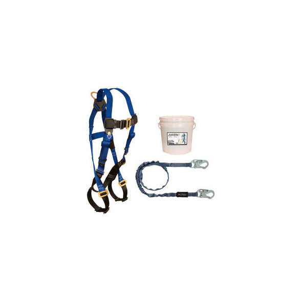 FallTech 9500Z Starter Kit with 7015 Harness 6' Shock Absorbing Lanyard & 2-Gall
