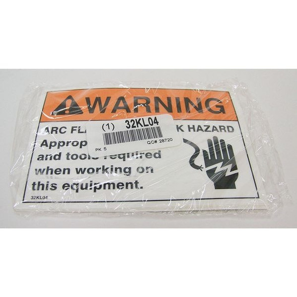 Badger Tag & Label Warning Label,5 x 3-1/2 in.,PK5 111