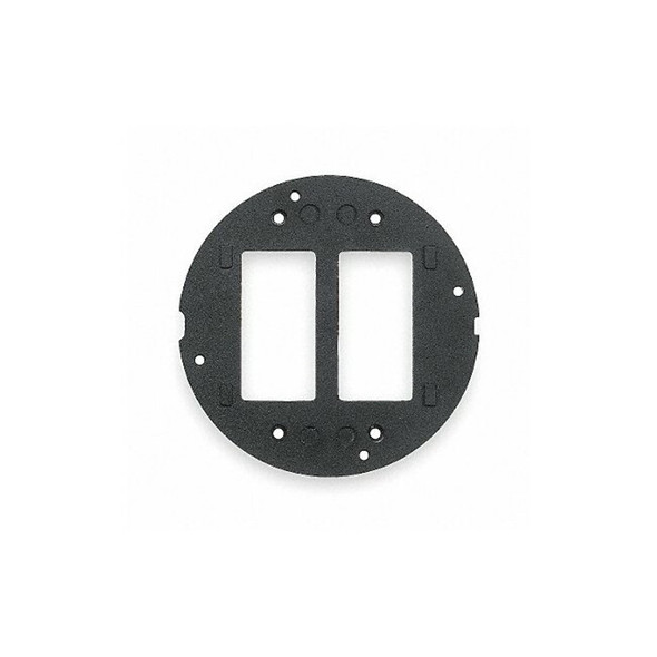 Floor Sub-Plate, Floor Box Type, 2 Gang, Aluminum