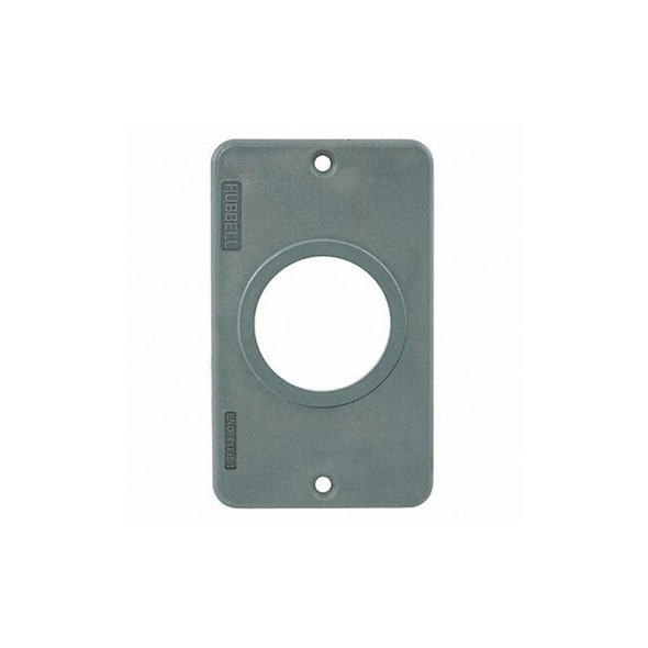 Hubbell Wiring Device-Kellems Outlet Box Plate,For 1.39 In dia. Device HBL3052 Hubbell Wiring Device-Kellems Outlet Box Plate,For 1.39 In dia. Device HBL3052