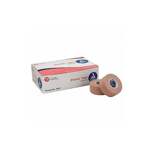 First Aid Only Adhesive Elastic Tape, Tan, 1 W, 5 L, PK12 M656