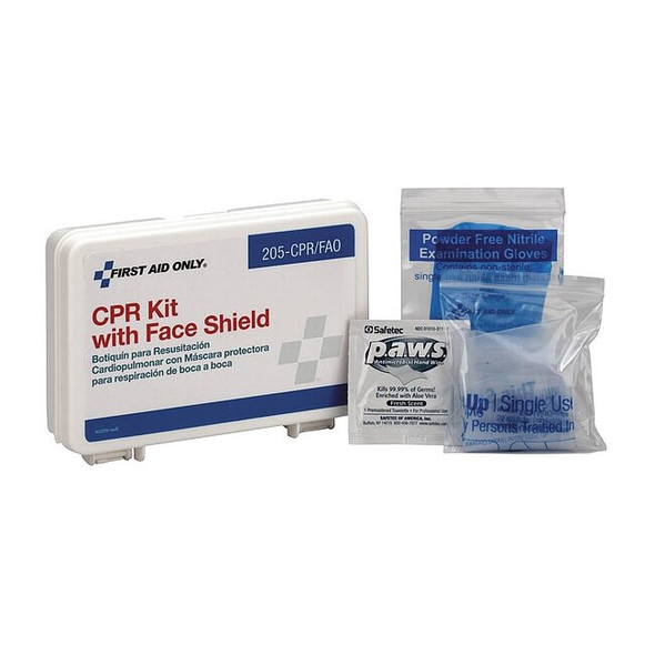 First Aid Only CPR Kit,4 Components,6 in. L 205-CPR/FAO