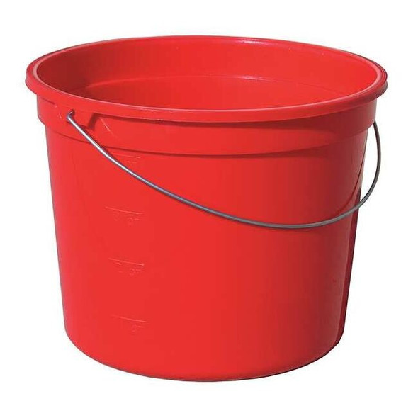 Encore Plastics HDPE Paint Bucket, 5 qt, 8 1/2" L, 6 5/8" D, 9 1/4" W 1044480