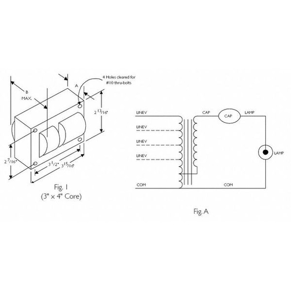 Advance PHILIPS ADVANCE 250 W, 1 Lamp HID Ballast Kit 71A5771-001D