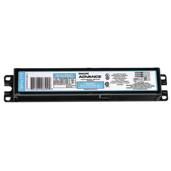 Advance Electronic Ballast,CFL Lamps,120/277V ICN-3TTP40-SC