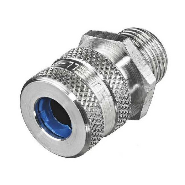 Hubbell Wiring Device-Kellems Liquid Tight Connector,3/8 in.,Blue SHC1012