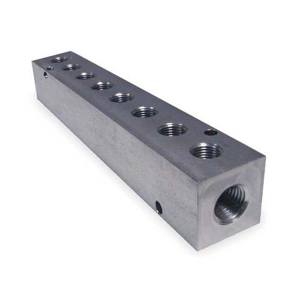Pneumadyne PipeManifoldFitting,StainlessSteel,1/4in M10-125-8-SS