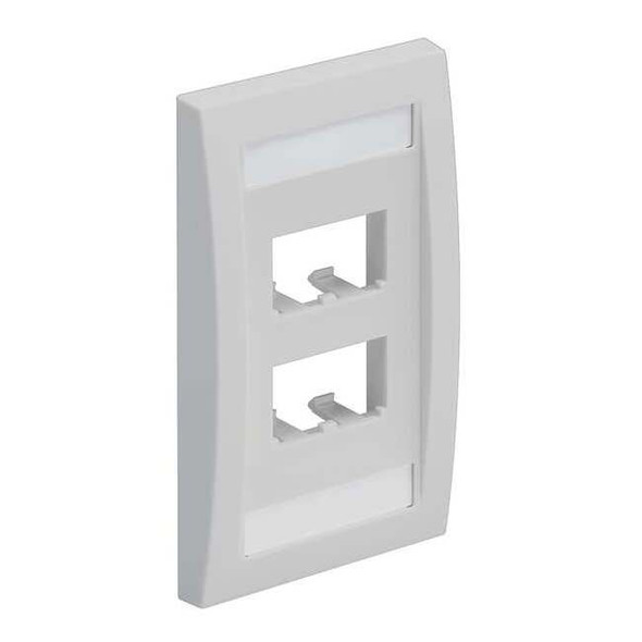 Panduit Wall Plate,Single Gang,4 Ports,Off White CFPE4IWY