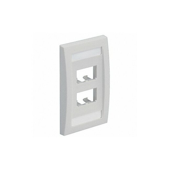 Panduit Wall Plate,Single Gang,4 Ports,Off White CFPE4IWY