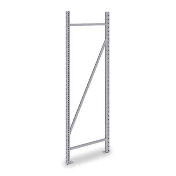 Tennsco Upright Frame, 24 in D, 1 3-4 in W, Gray BUF-2472