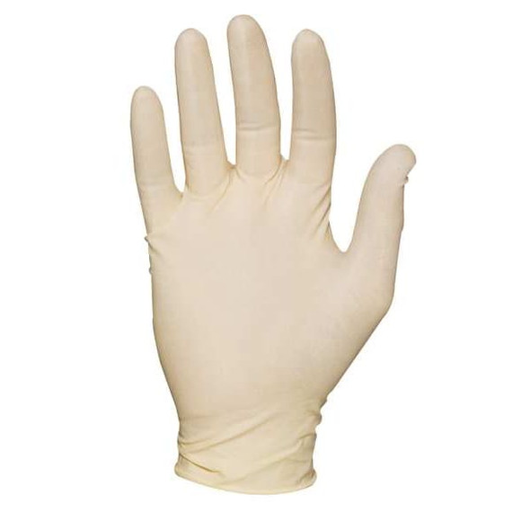 Ansell MF-300, Disposable Gloves, 6.3 mil Palm, Latex, Powder-Free, S (7), 100 PK, Beige MF-300-S