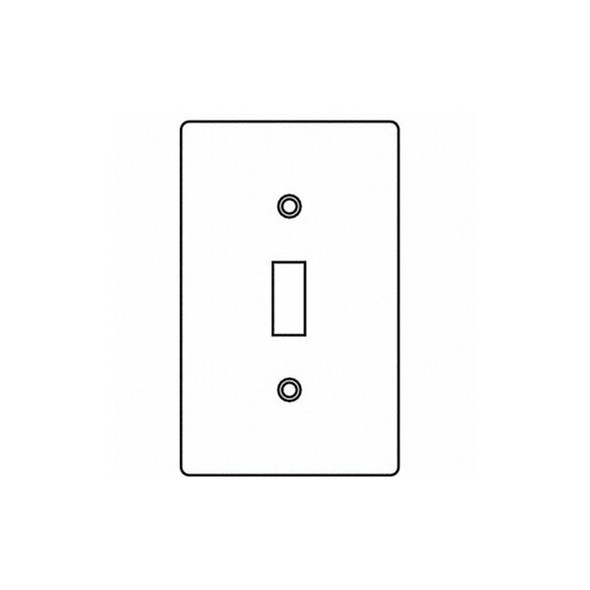 Weatherproof Cover, Switch Box Type, 2 Gang, Aluminum, Toggle Switch Cover Type