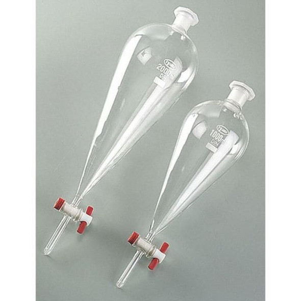 Manufacturer Varies Separatory Funnel,Glass,Colorless 3KWT2