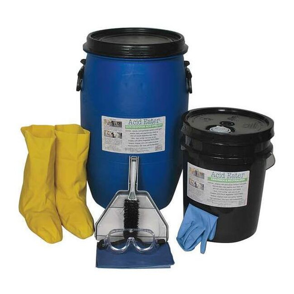 Acid Eater Neutralizing Spill Kit,15 gal.,Granular 1006-015