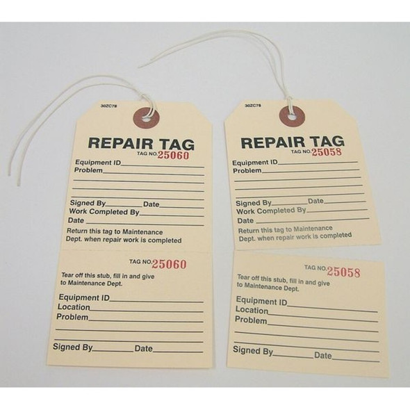 Badger Tag & Label Tag,Brown,Paper,5-3-4inH,2-7-8inW,PK100 108