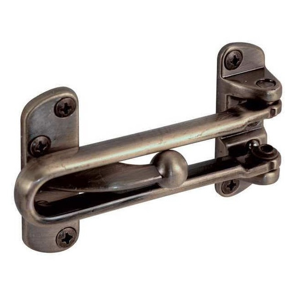 Primeline Tools Swing Bar Door Guard,3-7/8" Lx2-1/2" W U 9899