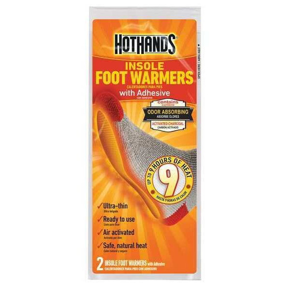 Hothands Foot Warmer,7-3/4 in. x 2-3/4 in.,PR HFINSPDQ