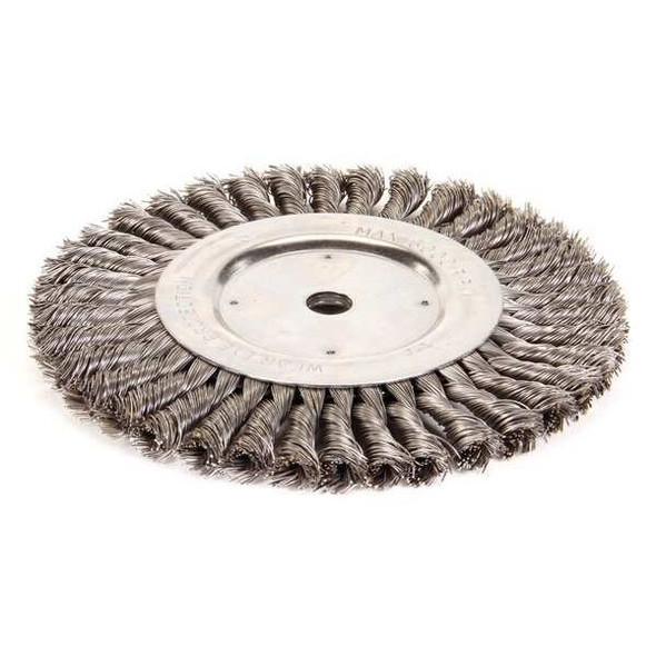 Weiler Twist Wire Wheel Wire Brush, Arbor, 8" 90858