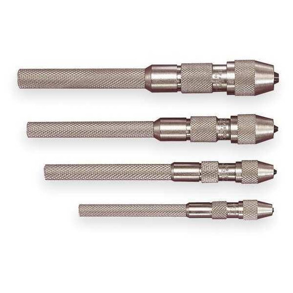 Starrett Pin Vise Set,0.010-0.200,Taper,4Pc S240Z Starrett Pin Vise Set,0.010-0.200,Taper,4Pc S240Z