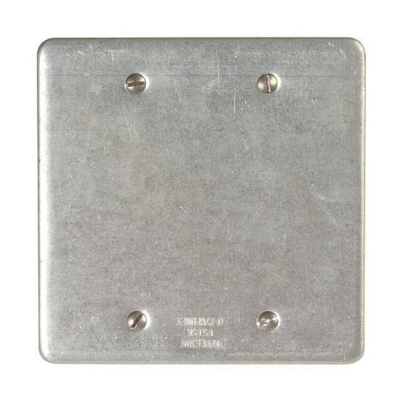 2 Gangs -Gang Horizontal, Vertical Weatherproof Cover, 4-5/8 in W, 4-5/8 in H