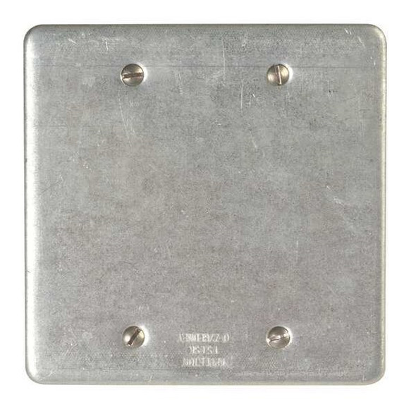 2 Gangs -Gang Horizontal, Vertical Weatherproof Cover, 4-5/8 in W, 4-5/8 in H