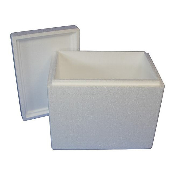 Insulated Shipping Kit, 19 1/4 in H, 1.5 in Wall Thickness, White