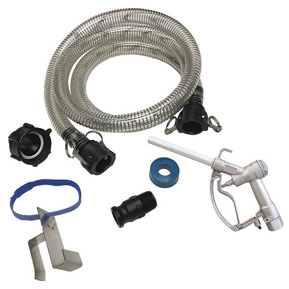 Action Pump Hose Kit,Dia.1 In,Aluminum,10 GPM IBC-HK-8A2F