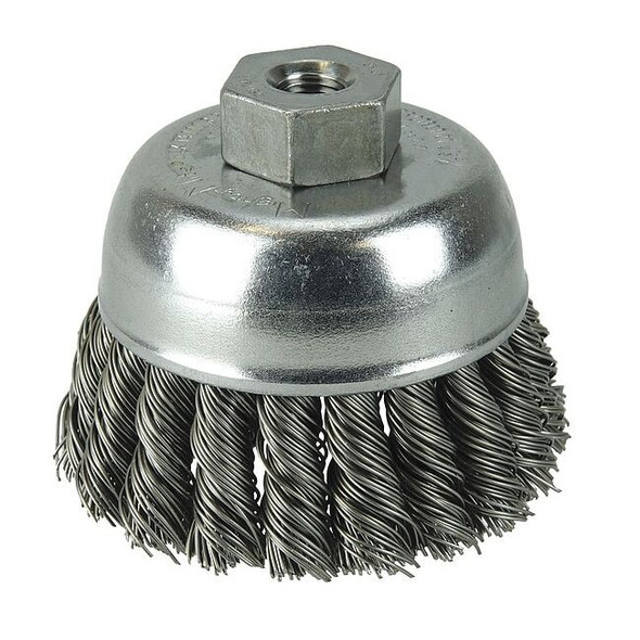 Weiler Crimped Wire Cup Wire Brush, 2-3/4" 96272