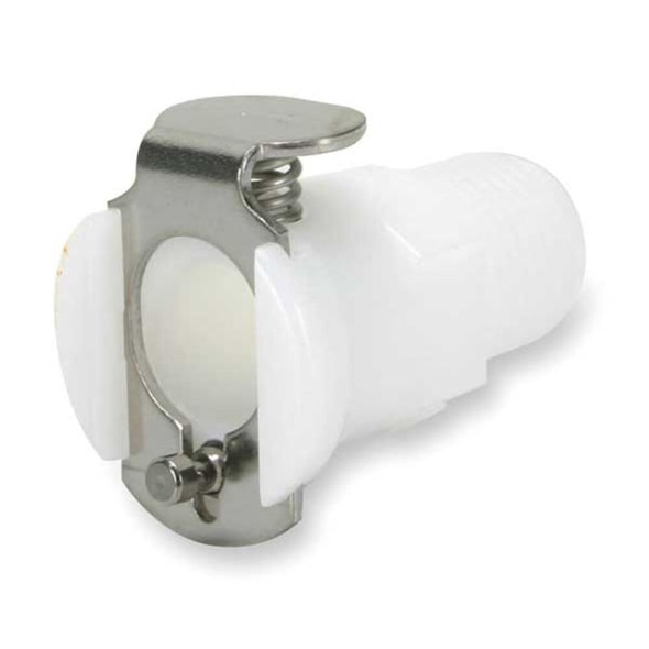 Colder Inline Coupler, Acetal, Shut-Off, MNPT PMCD1002