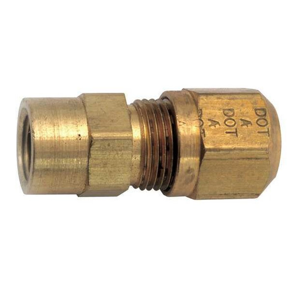 Anderson Metals FemaleConnector,Compression,Brass,150psi 1466X4X4 Anderson Metals FemaleConnector,Compression,Brass,150psi 1466X4X4
