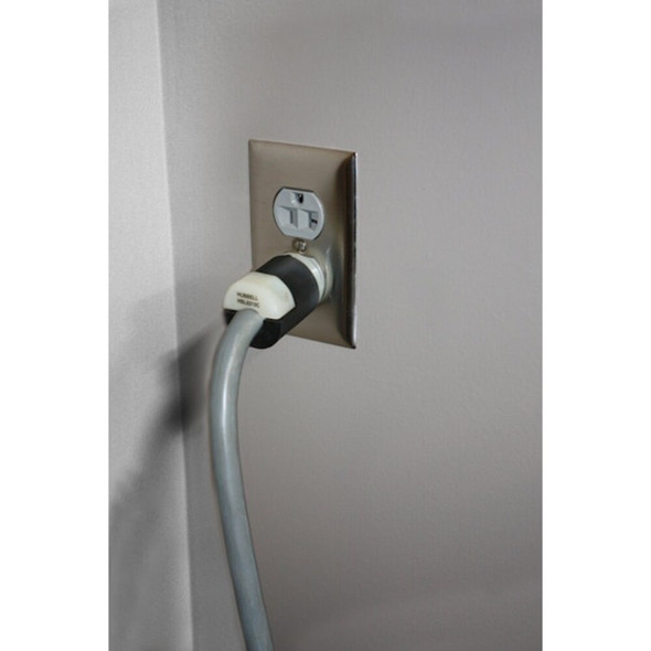 Straight Blade Plug, 5-15P, 15 A, 125V AC, 2 Pole, Screw Terminals, Grounded  HBL8215C