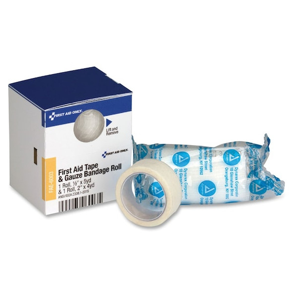 First Aid Only First Aid Kit,White,5yd L,1/2"W FAE-6003 First Aid Only First Aid Kit,White,5yd L,1/2"W FAE-6003