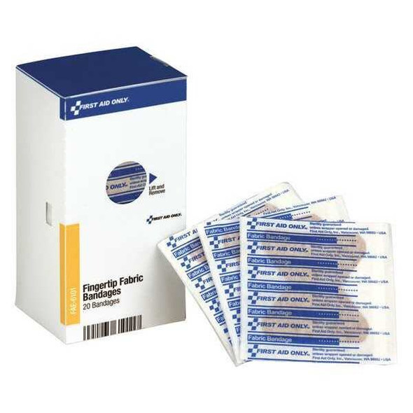 First Aid Only Adhesive Bandage, Paperboard Box, 20 Components FAE-6101