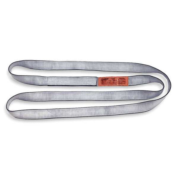 Lift-All Web Sling, Type 5, 8 ft L, 1 in W, Polyester, Silver EN1801TX8